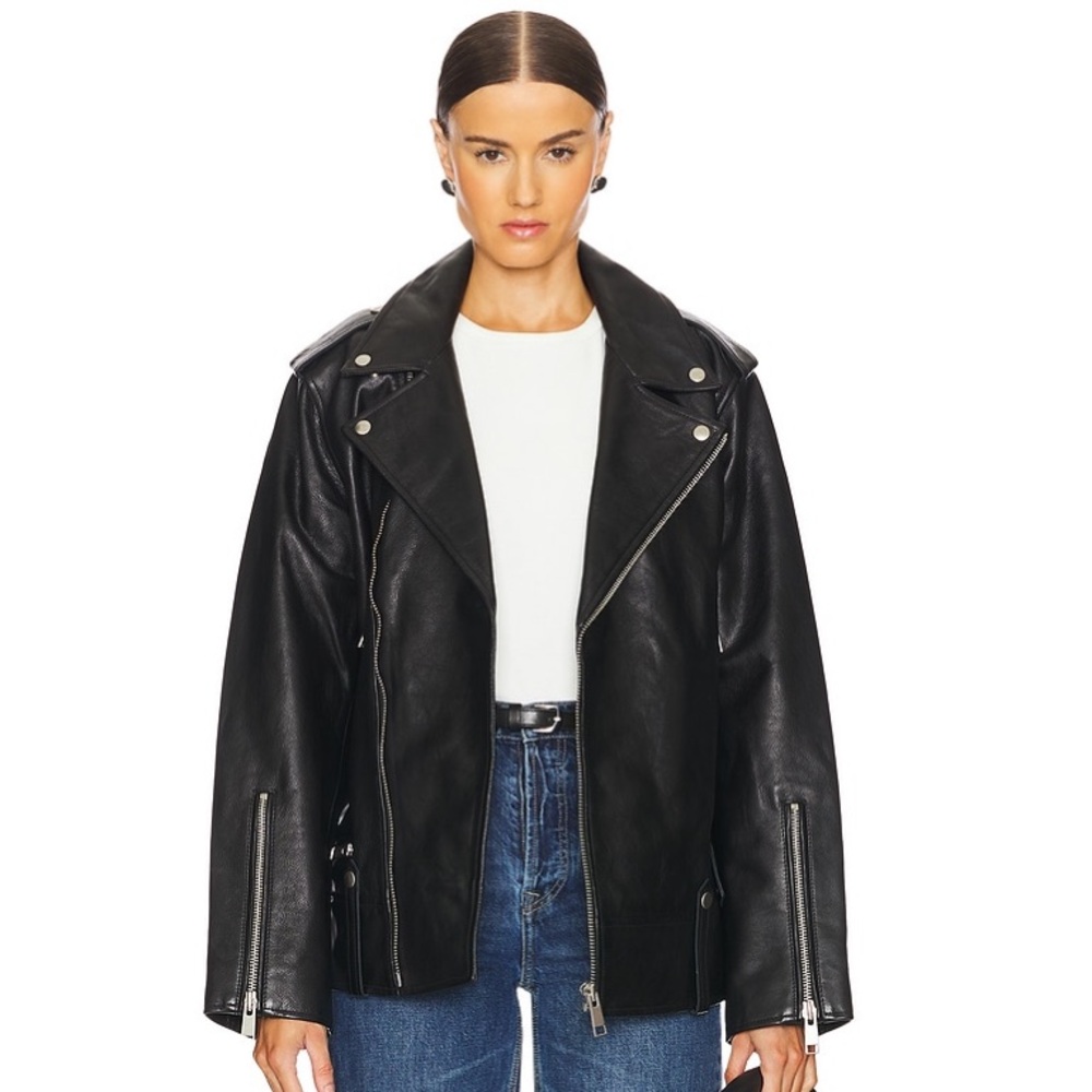 GRLFRND Cat Moto Jacket in Black